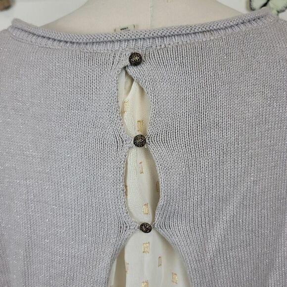 Lucky brand crochet style over semi sheer lining - Picture 4 of 14